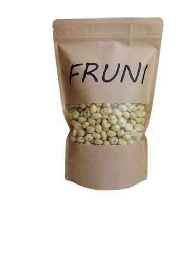 FRUNI Schoko Weinbeeren weiße Schokolade | Rosinen umhüllt mit weißer Schokolade (1000g) von FRUNI