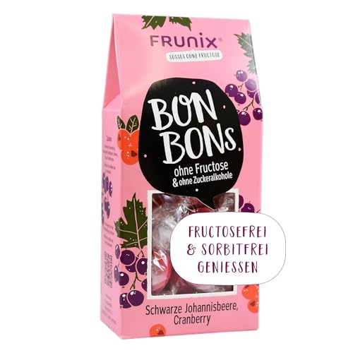 Frunix Bonbon ohne Fructose - verschiedene Sorten - fructosefrei und sorbitfrei, vegan, glutenfrei und ohne Zitronensäure (Johannisbeere-Cranberry) Frunix Bonbon ohne Fructose - verschiedene Sorten - fructosefrei und sorbitfrei, vegan, glutenfrei und ohne Zitronensäure (Johannisbeere-Cranberry) von FRUNIX