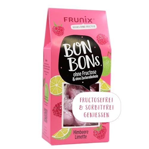 FRUNIX Himbeere Limette Bonbons ohne Fructose 90g von FRUNIX