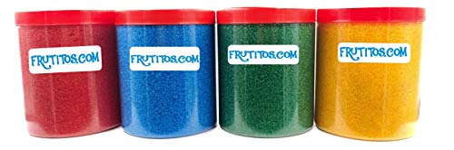 FRUTITOSCOM - Zucker für Popcorn - Packung 4 Farben - (4 x 500 gr) von FRUTITOSCOM