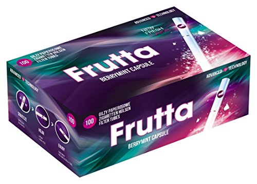 FRUTTA Click Hülsen Berry Mint Filterhülsen mit Aromakapsel 40 Boxen (4000 Hülsen/1 Karton) von FRUTTA