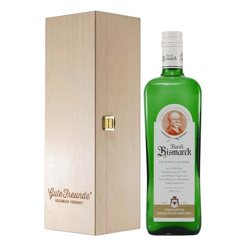 Fürst Bismarck Doppelkorn mit Geschenk-Holzkiste Fürst Bismarck Doppelkorn mit Geschenk-Holzkiste von FÜRST BISMARCK