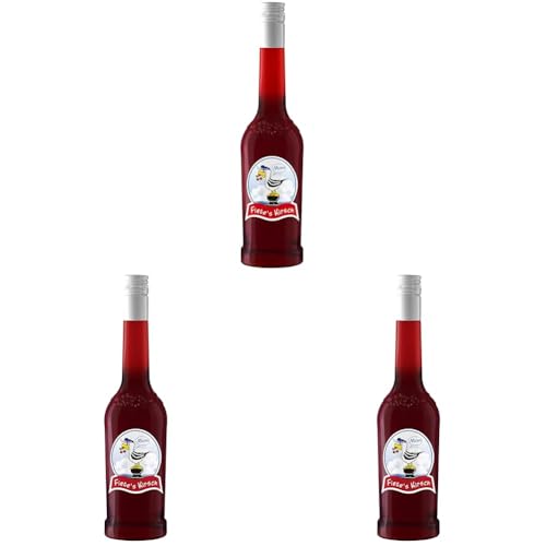 Fiete's Möwenschiß | Fiete's Kirsch I Kirschlikör I 500ml I typisch Norddeutsch I Sauerkirsch-Geschmack I für jede Art von Feier (Packung mit 3) von FUFSAWS