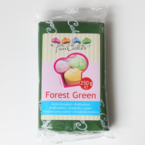 Funcakes Rollfondant in vielen verschiedenen Farben -250g- (Forest Green) von FunCakes