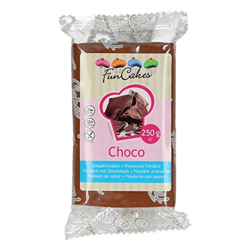Geschmacksfondant, Rollfondant braun mit Schoko Geschmack 250g, FunCakes Geschmacksfondant, Rollfondant braun mit Schoko Geschmack 250g, FunCakes von FunCakes