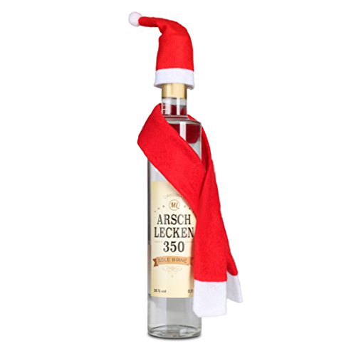 Birnenschnaps Original Sepp Bumsinger's Arschlecken 350 - Obstler, Obstbrand in der Weihnachtsversion mit Nikolausmütze und Schal - 0,5 Liter 35% vol. Birnenschnaps Original Sepp Bumsinger's Arschlecken 350 - Obstler, Obstbrand in der Weihnachtsversion mit Nikolausmütze und Schal - 0,5 Liter 35% vol. von FUNICE