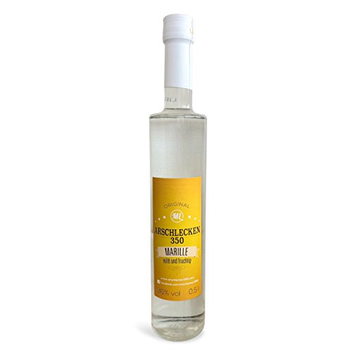 Marillenschnaps Aprikosen Original Sepp Bumsinger's Arschlecken 350 - Obstler, Obstbrand 0,5 Liter 36% vol. als Geschenkidee für Liebhaber in der Edelflasche Marillenschnaps Aprikosen Original Sepp Bumsinger's Arschlecken 350 - Obstler, Obstbrand 0,5 Liter 36% vol. als Geschenkidee für Liebhaber in der Edelflasche von FUNICE