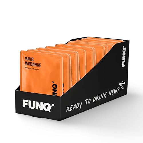 FUNQ' Energy Shots Magic Mandarine 15er Pack, natürlicher Energy Drink Mix-Sirup mit Vitaminen und Mineralien, wenig Zucker, ohne Taurin und zero Süßstoffe von FUNQ´