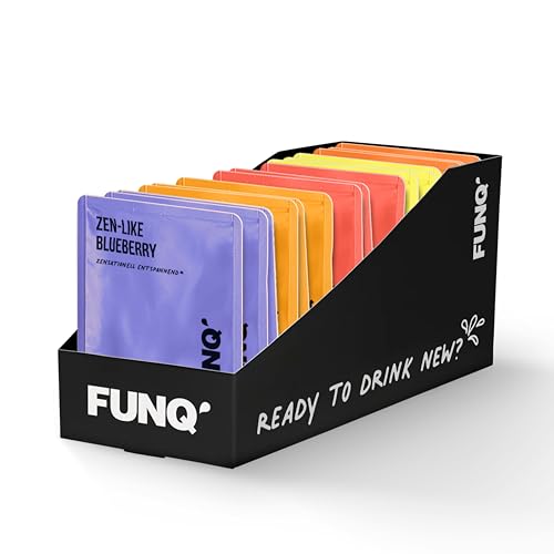 FUNQ' Energy Shots Mixed 15er Pack mit allen Sorten, natürlicher Energy Drink Mix-Sirup mit Vitaminen und Mineralien, wenig Zucker, ohne Taurin und zero Süßstoffe von FUNQ´