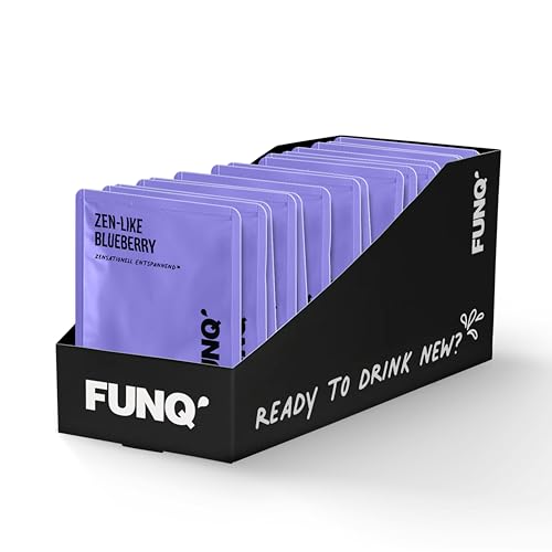 FUNQ' Energy Shots Zen-Like Blueberry 15er Pack, natürlicher Energy Drink Mix-Sirup mit Vitaminen und Mineralien, wenig Zucker, ohne Taurin und zero Süßstoffe von FUNQ´