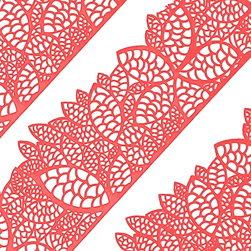10tlg Große gebrauchsfertige Spitze essbar Tortenband Spitzendekor Kirschblüte rot 10tlg Große gebrauchsfertige Spitze essbar Tortenband Spitzendekor Kirschblüte rot von FUNSHOWCASE