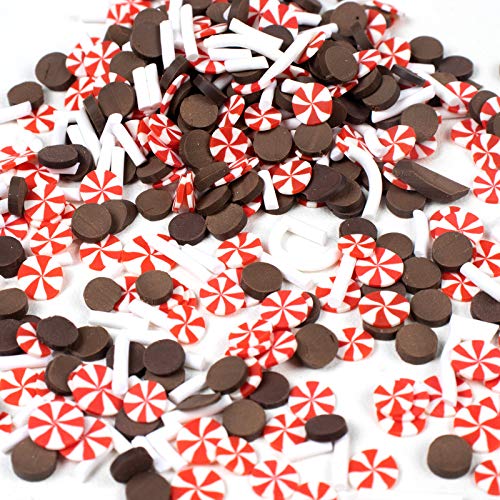 Funshowcase Kunstharz Charms Deko Ornament Spiralen Schokolade für Schmuckherstellung DIY-Basteln Verzierung Nailart 30g von FUNSHOWCASE