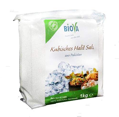 Biova Kubisches Halit Salz, Feinstreu, 0,3-0,5 mm 1kg von Eroboo