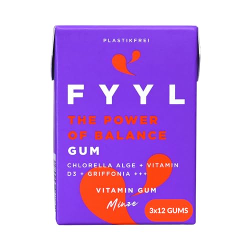 Plastikfreies Vitaminkaugummi - Bundle - Für dein Immunsystem - Für deine Konzentration und Energie - Anti-Stress und Ausgeglichenheit - 3er Bundle Plastikfreies Vitaminkaugummi - Bundle - Für dein Immunsystem - Für deine Konzentration und Energie - Anti-Stress und Ausgeglichenheit - 3er Bundle von FYYL
