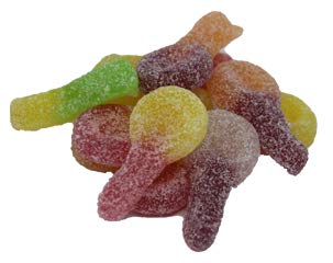 Fruchtgummi saure Fruit Dummies ohne Gelatine Laktosefrei 1000g von Faam