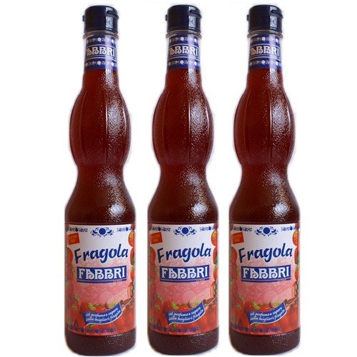 3x Fabbri 1905 Fragola 'Erdbeersirup', 560 ml von Fabbri