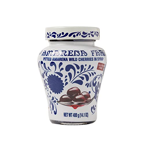 Amarena Fabbri Wild Cherries is Syrup, Gluten Free, Non GMO, Vegan, 400 grams (14oz) von Fabbri