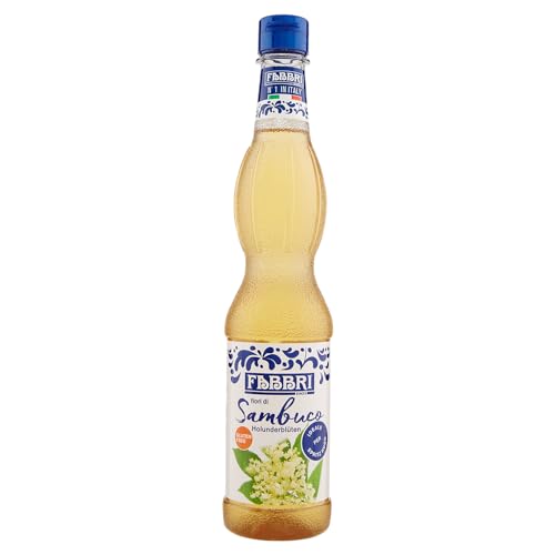 FABBRI 1905 - Holunderblüten-Sirup | Fabbri Sirup mit natürlichem Holunderblüten-Aroma. Zum mixen in Getränken, als Topping auf Eis oder zum backen und kochen. | Inhalt: 560ml von Fabbri