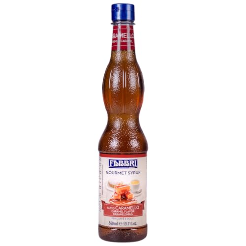 FABBRI 1905 - Karamell-Sirup | Fabbri Sirup mit natürlichem Karamell-Aroma. Zum mixen in Getränken, als Topping auf Eis oder zum backen und kochen. | Inhalt: 560ml von Fabbri