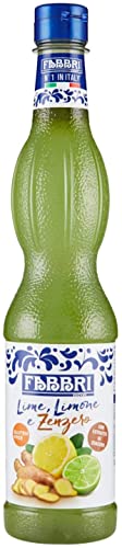 FABBRI 1905 - Limetten-Sirup | Fabbri Sirup mit natürlichem Limetten-Zitronen und Ingwer-Aroma. Zum mixen in Getränken, als Topping auf Eis oder zum backen und kochen. | Inhalt: 560ml von Fabbri 1905