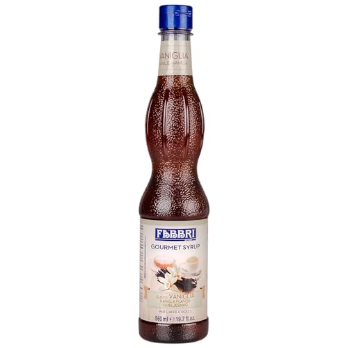 FABBRI 1905 - Vanille-Sirup | Fabbri Sirup mit natürlichem Vanille-Aroma. Zum mixen in Getränken, als Topping auf Eis oder zum backen und kochen. | Inhalt: 560ml von Fabbri