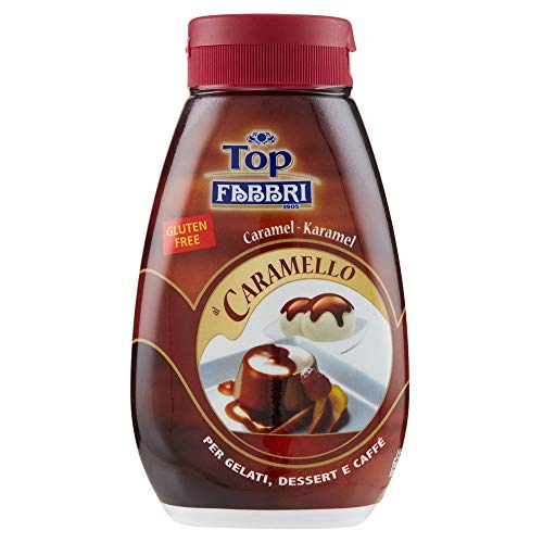 Fabbri Topping Caramello süße Karamellsauce für Eis, Desserts und Kaffee 225g Gluten-frei gebrauchsfertige Sauce dessertsaucen von Fabbri