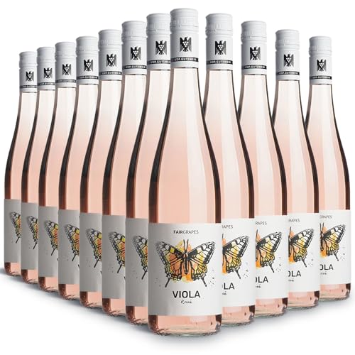 FairGrapes Rosé »Viola« | 90 Punkte Falstaff | VDP.Gutswein | Roséwein Trocken | Erdbeere & Waldfrüchte | Geschenkidee (12 x 0.75 l) von FairGrapes