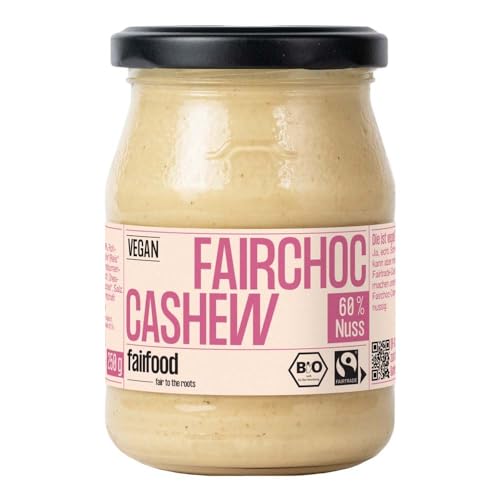 Fairfood Aufstrich, Weiße Schokolade Cashew, 250g von Fairfood