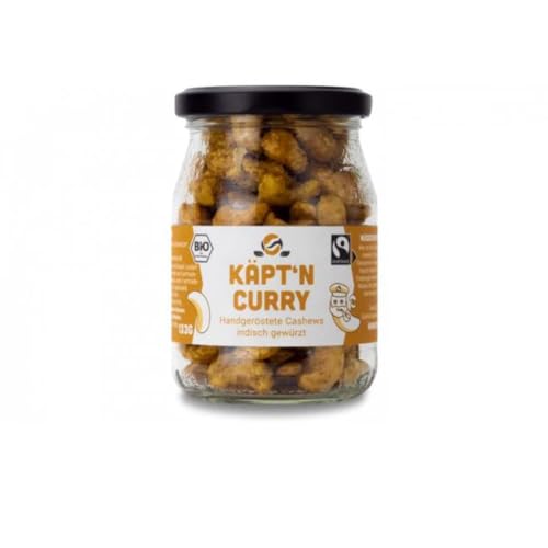 Käpt'n Curry - Cashews geröstet Curry & Salz 133g Käpt'n Curry - Cashews geröstet Curry & Salz 133g von fairfood Freiburg