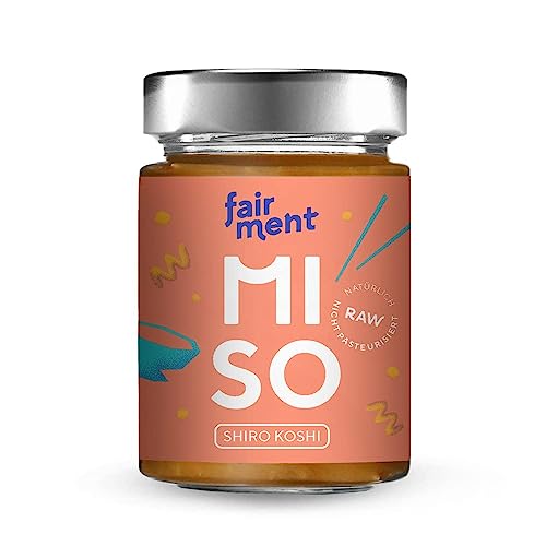 Fairment Bio Miso "Shiro Koshi" - Unpasteurisierte Misopaste im Glas 200g (1 Glas), authentisch nach japanischem Rezept fermentiert von Fairment