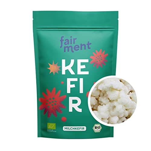 Fairment Starterkultur Kefir | Bio Milchkefir einfach selber machen | Kefir mit Langlebigen Knollen | Mit deutscher Schritt-für-Schritt-Anleitung | 1x Bio Kultur Kefir Knollen Fairment Starterkultur Kefir | Bio Milchkefir einfach selber machen | Kefir mit Langlebigen Knollen | Mit deutscher Schritt-für-Schritt-Anleitung | 1x Bio Kultur Kefir Knollen von Fairment