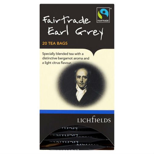 Lichfields Fairtrade Earl Grey 20 Tea Bags 40G x Case of 6 von Lichfields