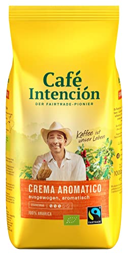 Kaffee CREMA AROMATICO von Café Intención, 2x1000g Bohnen von Fairtrade J.J.Darboven