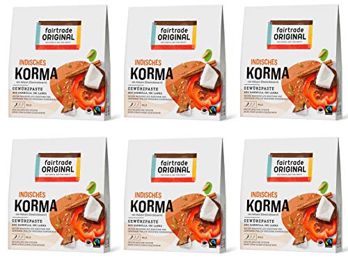 Korma Paste von Fairtrade Original | Indische Gewürzpaste | Slow Food | Indisch Korma Paste| für Schmorgerichte und indische Gerichte und Speisen | vegane Kräuterpaste ohne künstliche Zusätze von fairtrade ORIGINAL