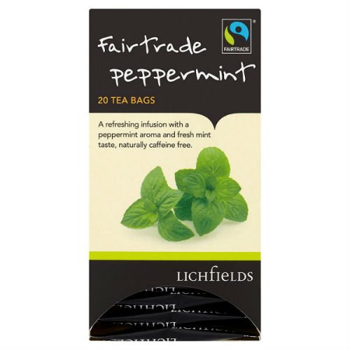 Lichfields Fairtrade Peppermint 20 Tea Bags 30G x Case of 6 von Lichfields