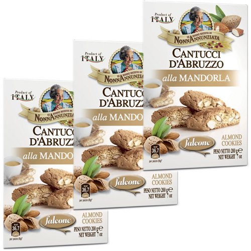 3x Falcone Cantuccini alla Mandorla 'Mandelgebäck', 250 g von Falcone