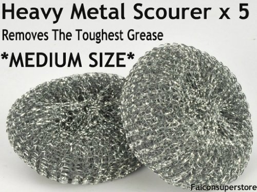 5 x Heavy Duty Metallscheuerschwämme 5 x Heavy Duty Metallscheuerschwämme von Falconsuperstore