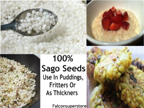 Sago-Samen, 500 g, mittelgetrocknete Sago-Samen, pudding, glutenfrei Sago-Samen, 500 g, mittelgetrocknete Sago-Samen, pudding, glutenfrei von Falconsuperstore