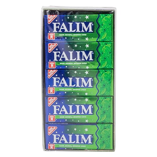 FALIM Kaugummi ohne Zucker. Mit Minzgeschmack in der BOX (100 Stück/140g) von Falim
