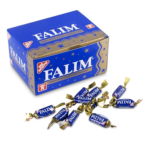 Falim Kaugummi Damla ohne Zucker in der BOX - Sekersiz Damla sakiz (100 Stück/140g) von Falim