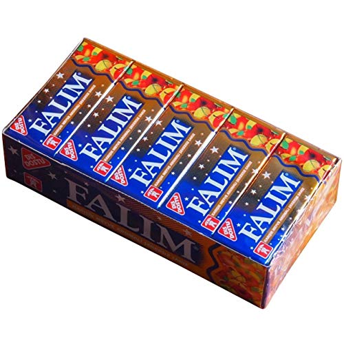 Falim Kaugummi Tutti Frutti ohne Zucker (20 x 5 Stück/140g) von Falim