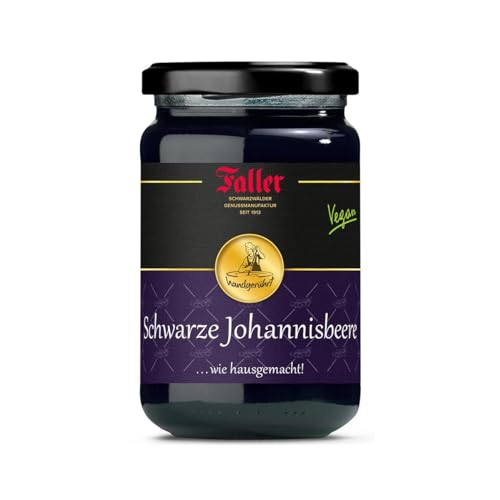 Fruchtaufstriche aus dem Schwarzwald Faller Johannisbeere schwarz Konfitüre extra 330 g von Faller Konfitüren