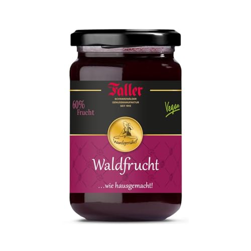 Fruchtaufstriche aus dem Schwarzwald Faller Waldfrucht-Konfitüre wie hausgemacht! mit 60% Frucht 330 Gramm von Faller Konfitüren