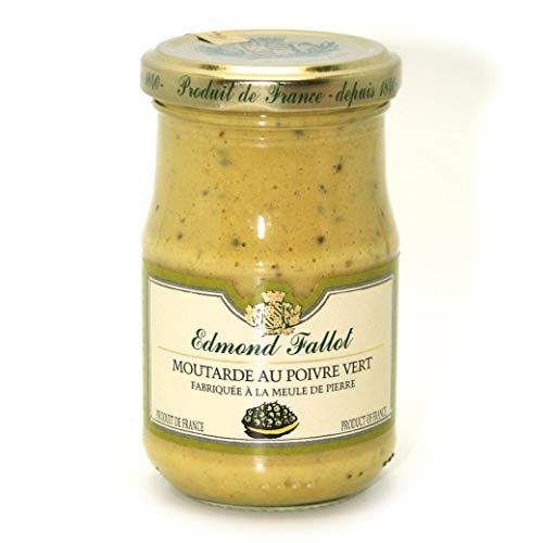 Fallot Moutarde de Dijon Senf mit grünem Pfeffer aromatisiert 190 ml. von Edmond Fallot