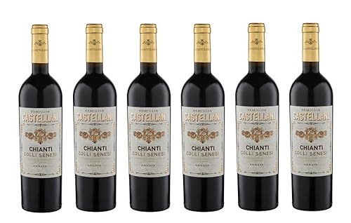 6x 0,75l - Famiglia Castellani - Chianti Colli Senesi D.O.C.G. - Italien - Rotwein trocken von Famiglia Castellani