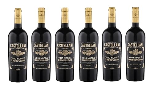 6x 0,75l - Famiglia Castellani - Vino Nobile di Montepulciano D.O.C.G. - Italien - Rotwein trocken von Famiglia Castellani