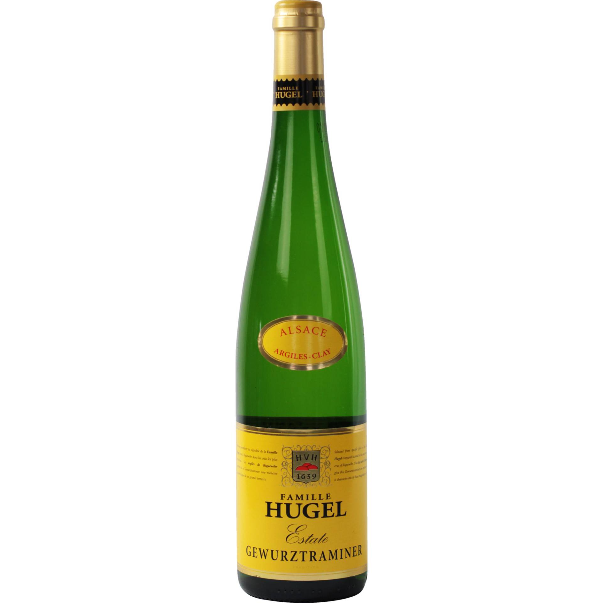 Famille Hugel Gewürztraminer Estate, Alsace AOP, Elsass, 2020, Weißwein Famille Hugel Gewürztraminer Estate, Alsace AOP, Elsass, 2020, Weißwein von Familien Hugel, 3, Rue de la première armée, 68340
