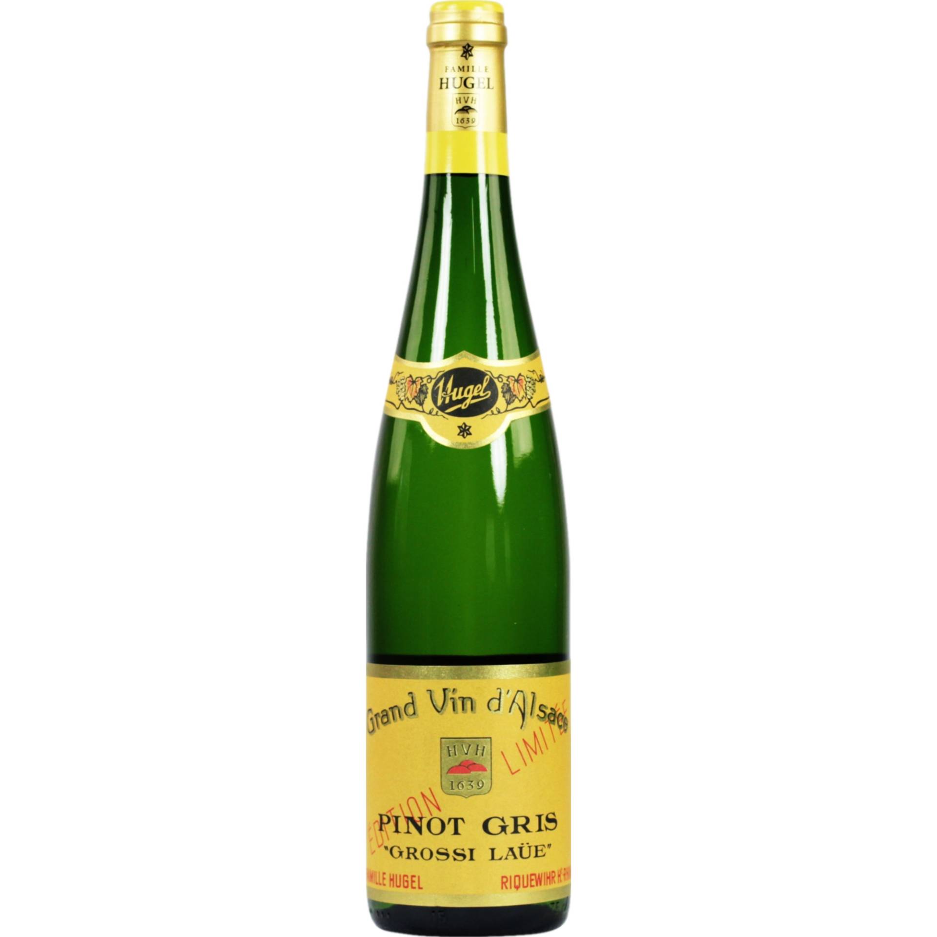 Famille Hugel Pinot Gris Grossi Laüe, Alsace AOP, Elsass, 2012, Weißwein Famille Hugel Pinot Gris Grossi Laüe, Alsace AOP, Elsass, 2012, Weißwein von Familien Hugel, 3, Rue de la première armée, 68340