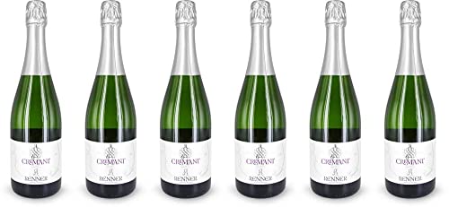 6x Crémant Baden 'klassische Flaschengärung' 2021 - Familien-Weingut Renner, Baden - Weißwein von Familien-Weingut Renner