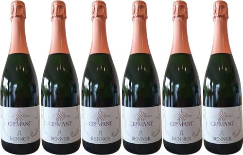 6x Crémant Baden rosé 'klassische Flaschengärung' 2022 - Familien-Weingut Renner, Baden - Rosé von Familien-Weingut Renner
